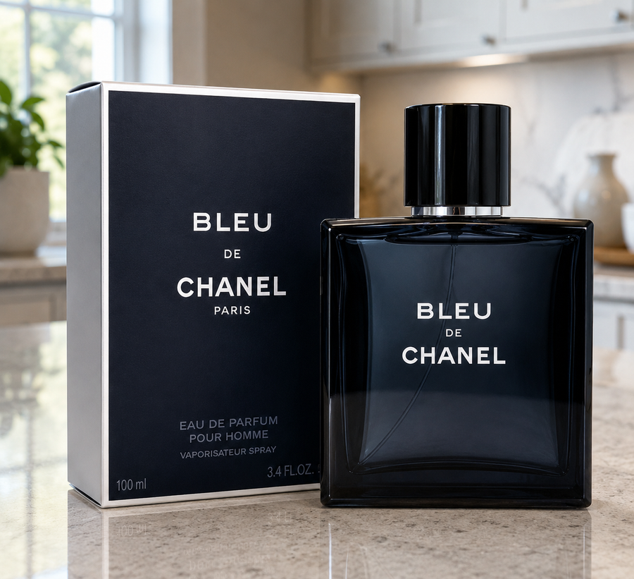 CHANEL Bleu de Chanel Eau de Parfum for Men – Sophisticated Long-Lasting Fragrance 3.4 oz / 100 ml