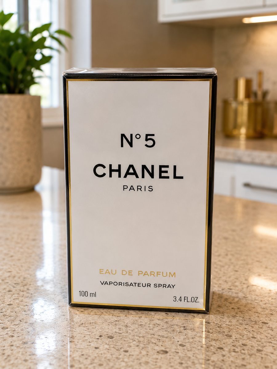 CHANEL N°5 Eau de Parfum Spray for Women – Iconic Luxury Fragrance New Sealed Box 3.4 oz / 100 ml