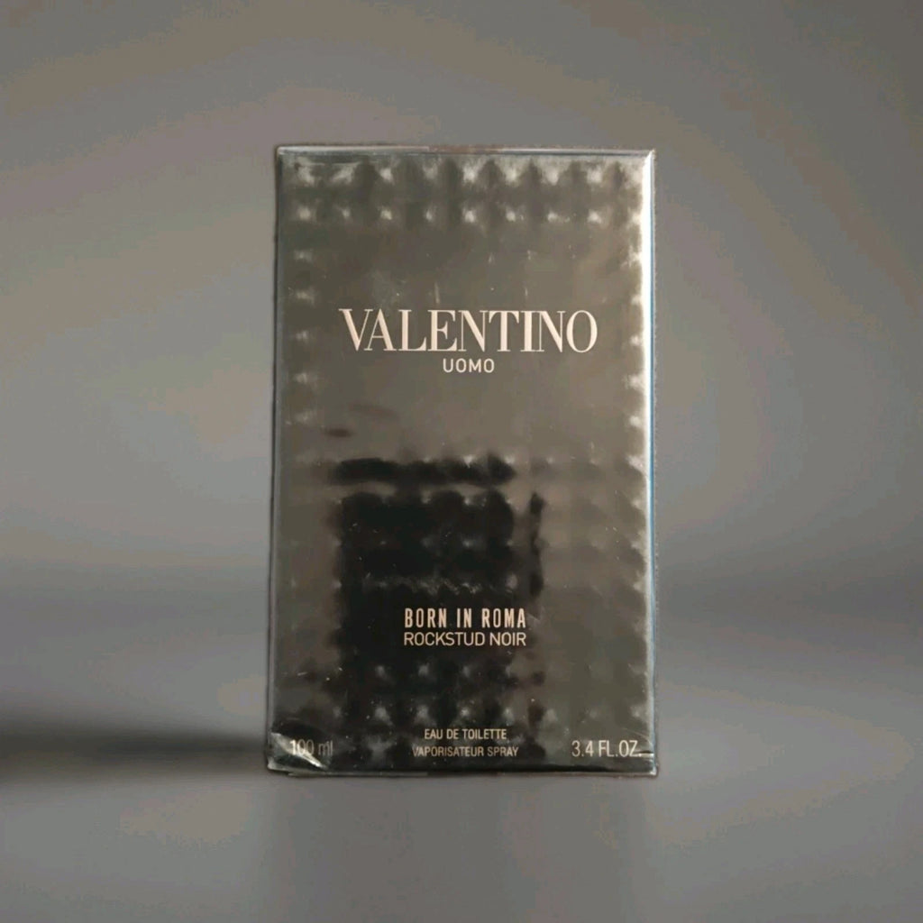 VALENTINO UOMO BORN IN ROMA ROCKSTUD NOIR EDT SPRAY FOR MEN 3.4 Oz / BRAND NEW!