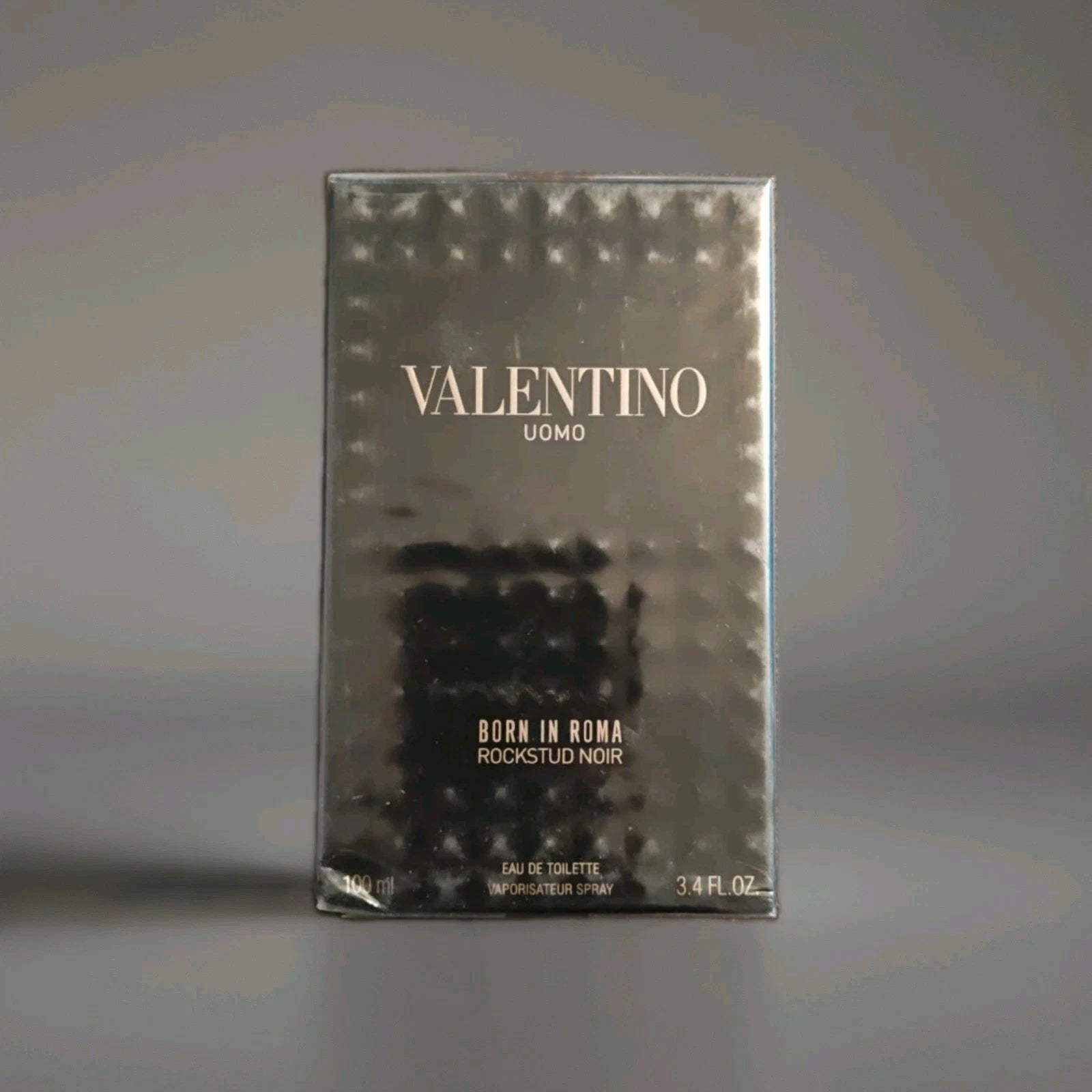 VALENTINO UOMO BORN IN ROMA ROCKSTUD NOIR EDT SPRAY FOR MEN 3.4 Oz / BRAND NEW!