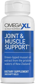 OmegaXL Joint & Muscle Support 300 Soft Gels – Green-Lipped Mussel Oil – New