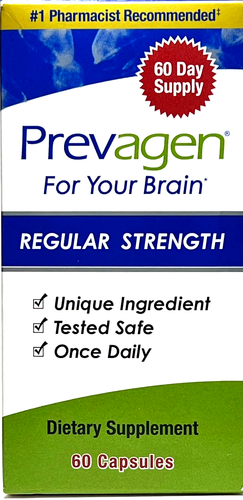 Prevagen Regular Strength 60 Capsules – 10mg Apoaequorin + Vitamin D – Dietary Supplement